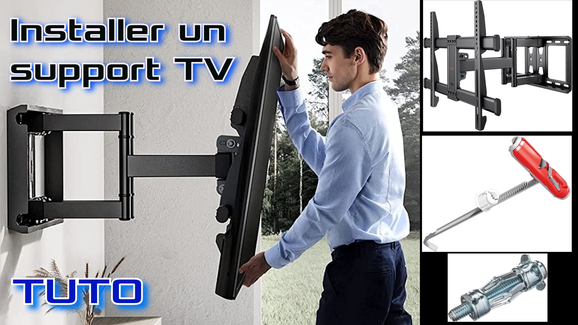 Comment fixer une TV au mur avec un support mural TV