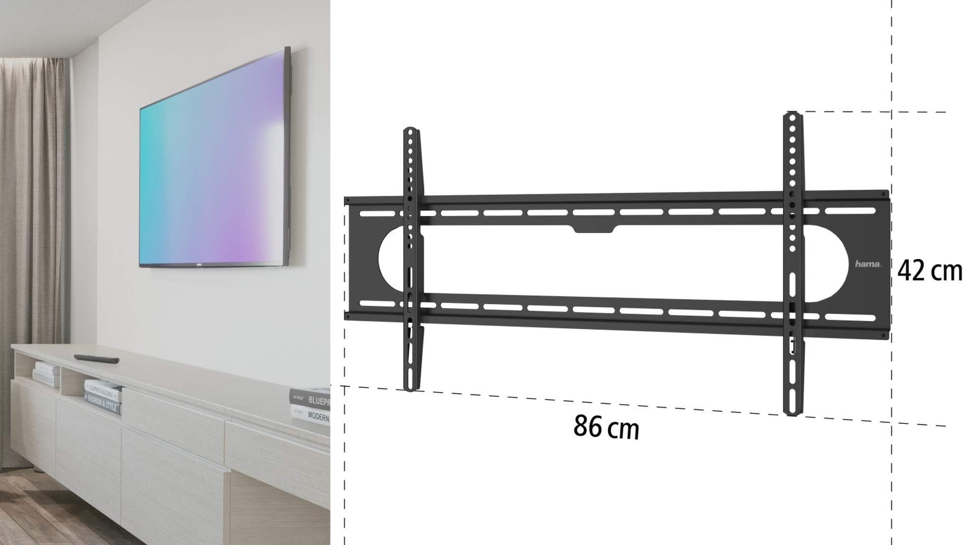 Support TV pour grand écran 75 pouces et plus 