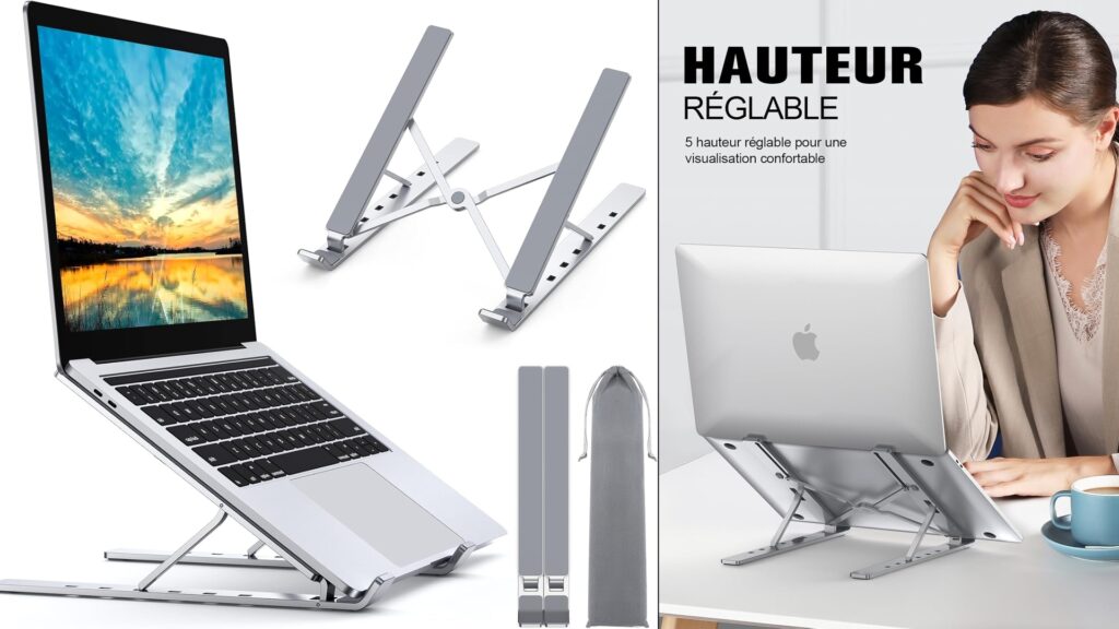 Support pour ordinateur portable réglable